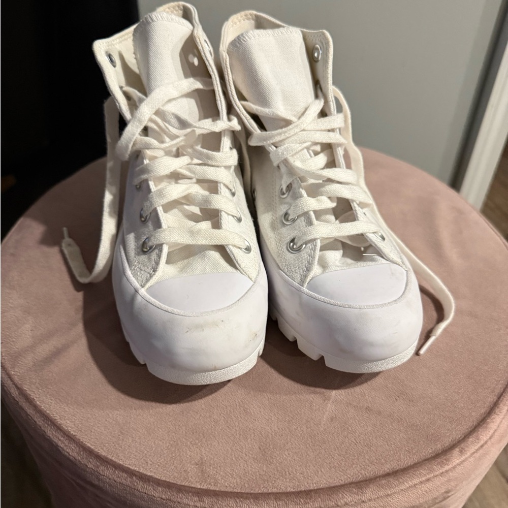 Converse Women's All Star White High-Top Sneakers - Picture 2 of 3